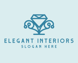 Elegant Diamond Boutique logo design