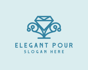 Elegant Diamond Boutique logo design