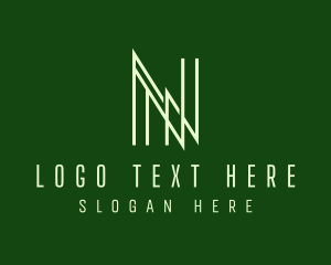 Monoline - Minimalist Business Firm Letter N logo design
