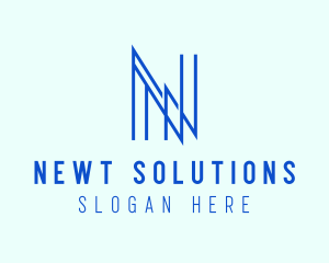 Minimalist Business Firm Letter N logo design