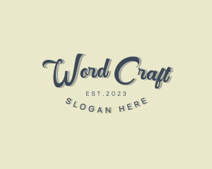 Word - Generic Cursive Company logo design