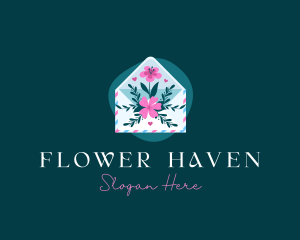 Flower Envelope Mail logo design