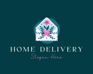 Flower Envelope Mail logo design