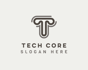 Generic Brand Company Letter T logo design