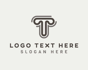 Company - Generic Brand Company Letter T logo design