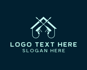 Cleaner - Home Cleaning Pressure Washing logo design