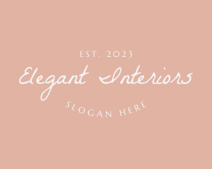 Handwritten Feminine Business logo design