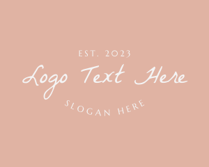 Handwritten Feminine Business Logo