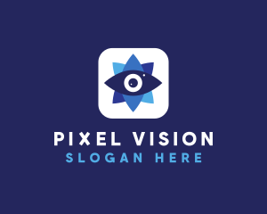 Eye Flower Camera  logo design