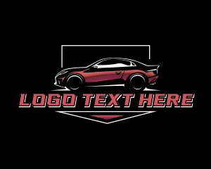 Retro Car - Automotive Car Garage logo design