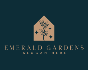 Botanical Garden House Tree logo design