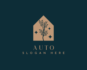 Mystical - Botanical Garden House Tree logo design