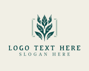 Hydroponics - Eco Agriculture Leaves logo design