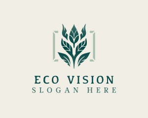 Eco Agriculture Leaves logo design