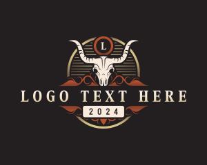 Vintage - Bull Horn Ranch logo design