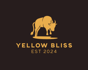 Yellow - Yellow Gold Bull logo design