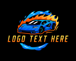 Automobile - Flame Car Dealership logo design