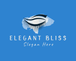 Microblading - Eyelash Beauty Watercolor logo design