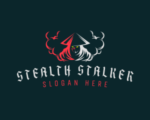 Ninja Hunter Smoke  logo design