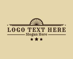 Food Hub - Western Cowboy Saloon logo design