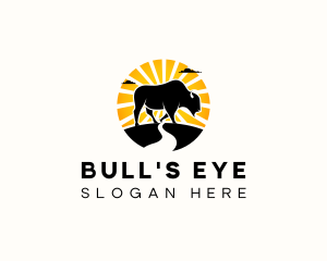 Bison Livestock Bull logo design