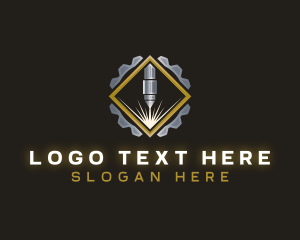 Laser Cogwheel Machine Logo