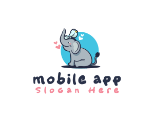 Cute - Animal Bird Elephant logo design