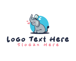 Cute - Animal Bird Elephant logo design