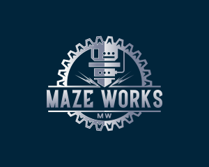 CNC Laser Fabrication logo design