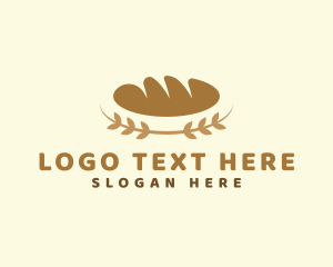 Gluten - Wreath Bread Bakery logo design