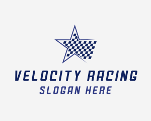 Star Flag Racing logo design