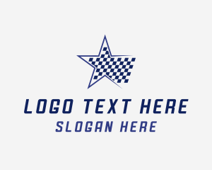 Racing Flag - Star Flag Racing logo design
