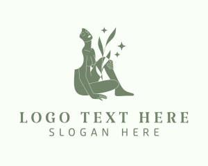 Sexy - Woman Naked Beauty Spa logo design