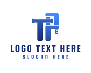 Hardware - Plumbing Letter TP Monogram logo design