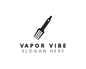 Vape Fork Silverware logo design