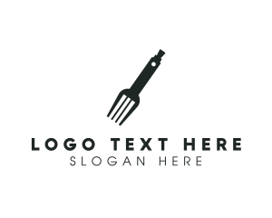 Fork - Vape Fork Silverware logo design