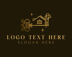 House - Luxury Real Estate Key logo design