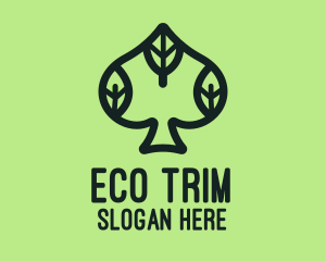 Eco Leaf Spade logo design