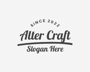 Cursive Urban Craft logo design