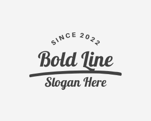 Underline - Cursive Urban Craft logo design