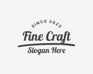 Cursive Urban Craft logo design