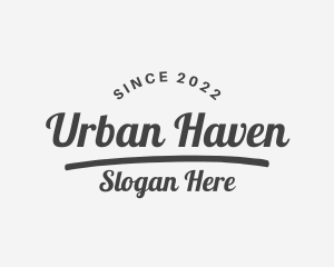 Cursive Urban Craft logo design