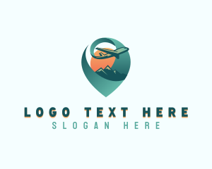 Locator - Travel Airplane Tourist logo design