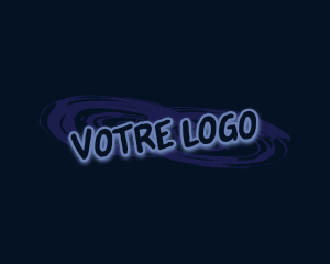 Graffiti Glow Brush Logo