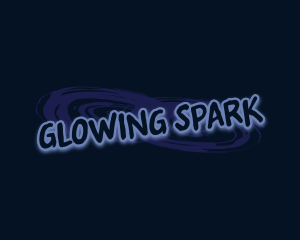 Graffiti Glow Brush logo design