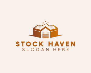 Stockroom - Garage Warehouse Building logo design