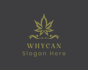 Ornate Herbal Marijuana Logo