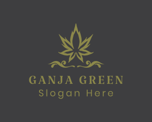 Ornate Herbal Marijuana logo design