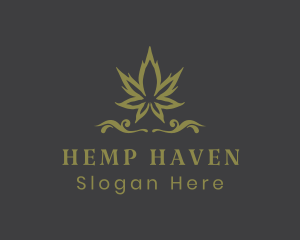 Ornate Herbal Marijuana logo design