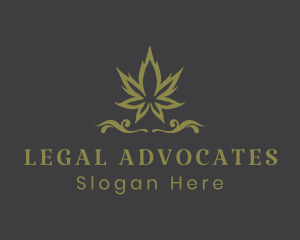 Ornate Herbal Marijuana logo design